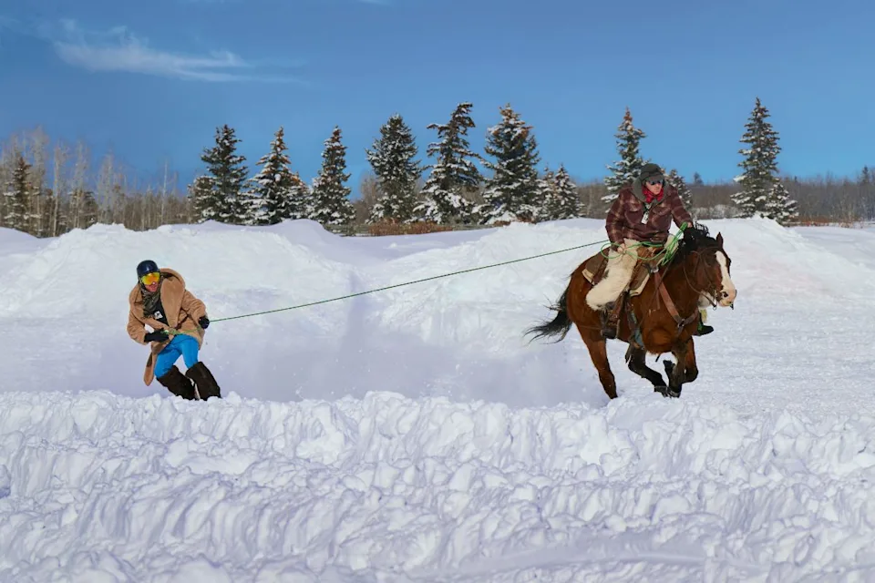 Western flair on skis, Calgary‑style.