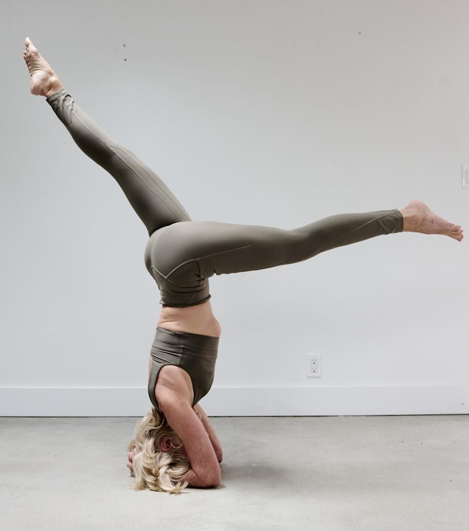 Ligeros starts her day with hot yoga or Pilates