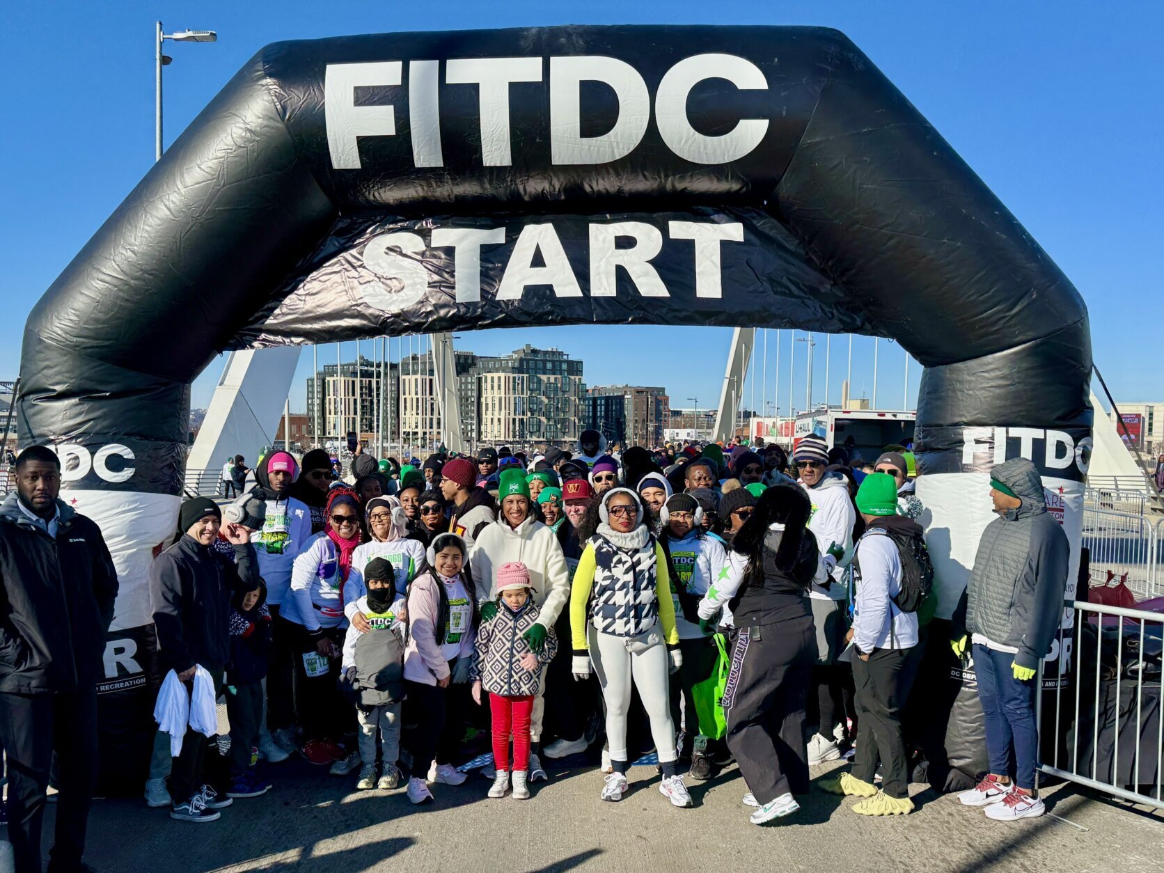 Mayor Muriel Bowser lined up with other participants of the Fresh Start 5K.