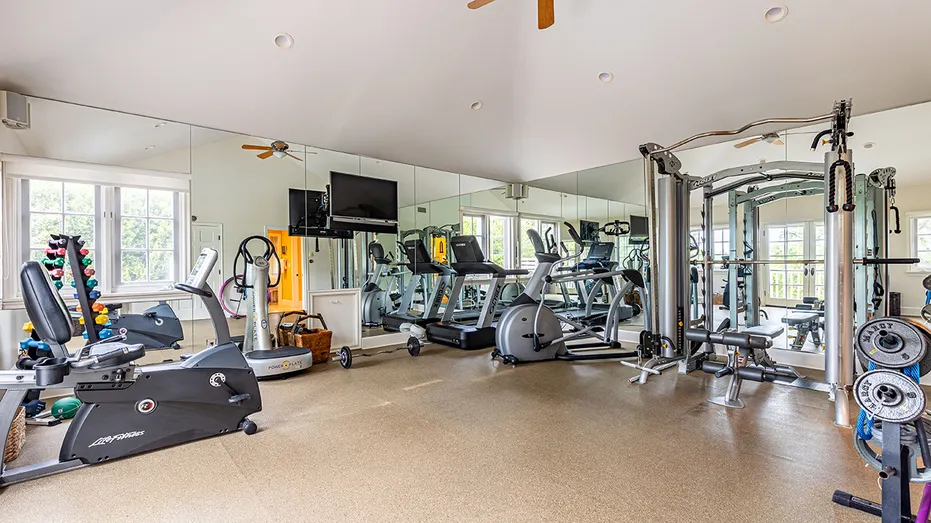 The home also includes a gym.