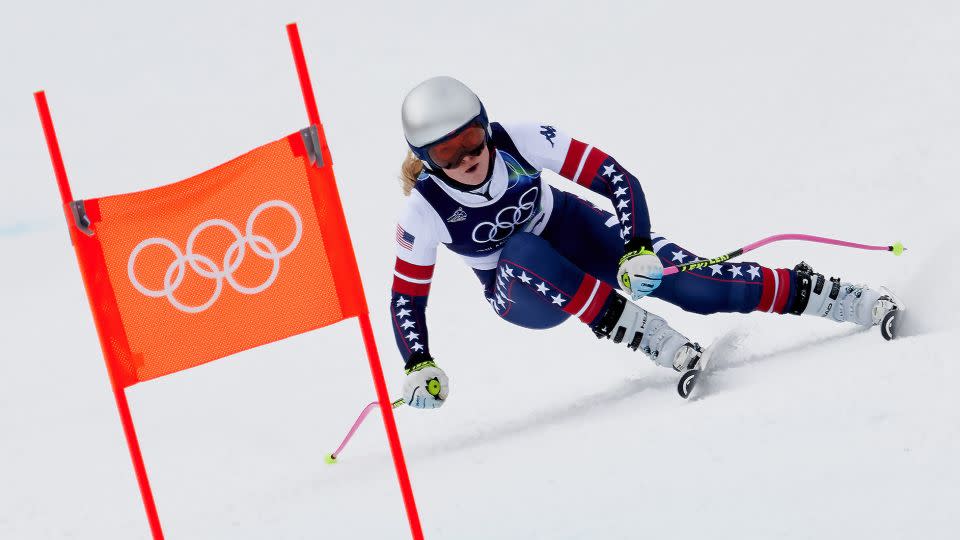 Team USA’s Lindsey Vonn skis during training at the Milano Cortina 2026 Winter Olympics on February 6 in Cortina d'Ampezzo, Italy. - Mattia Ozbot/Getty Images