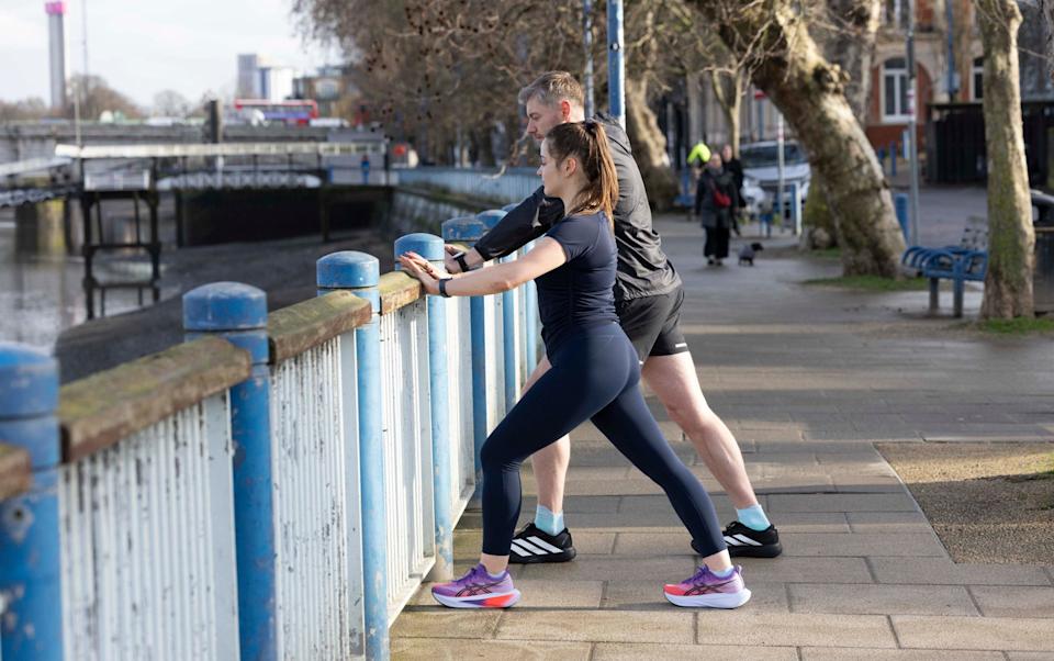 Static stretches, targeting the calves, hamstrings, quads and glutes are beneficial after a run, says O'Flaherty