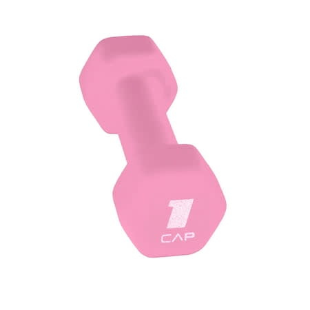 Cap, 1lb Neoprene Dumbbell, Pink, Single