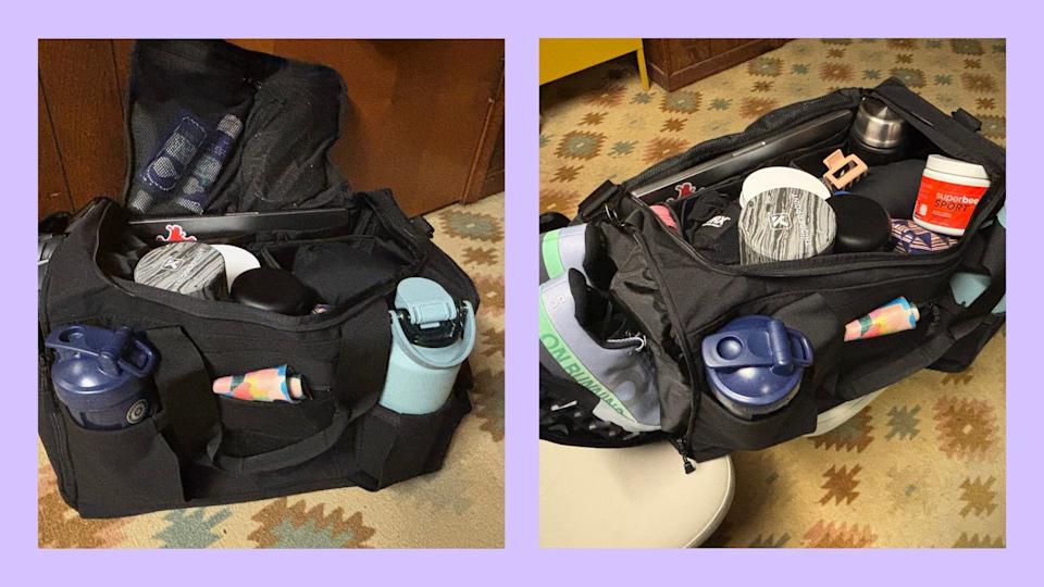 Work on posture and deep breathing as you stand tall in mountain pose. 