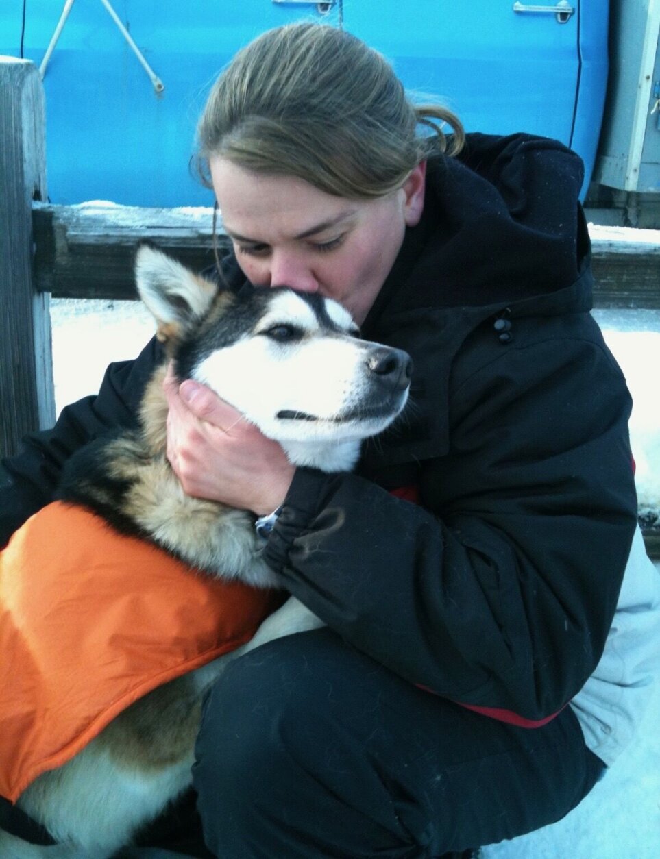 Erika Friedrich with dog