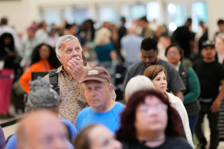 Panicked travelers hear a new message from airports: Don’t get here so early